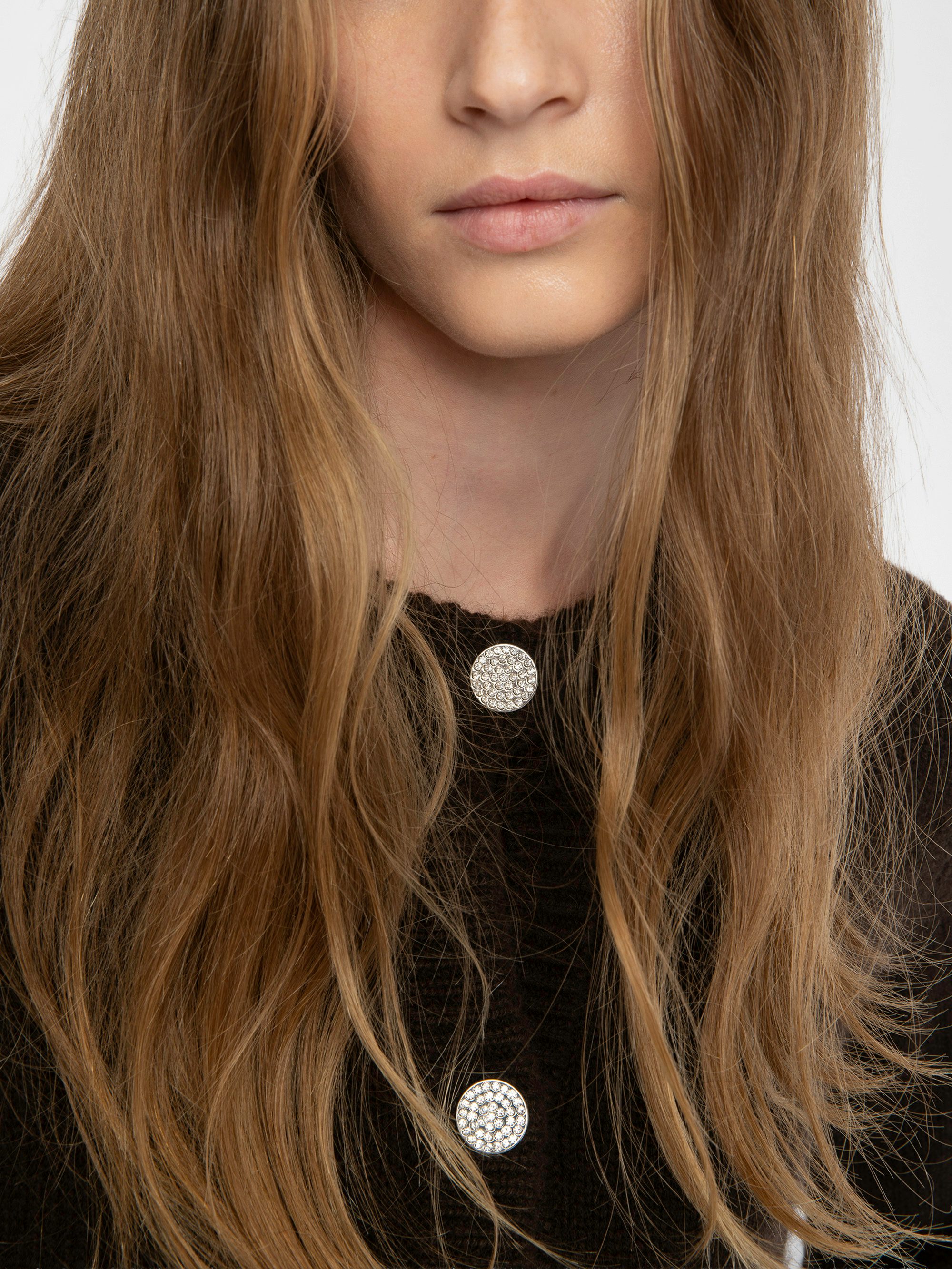 Westia 100% Cashmere Cardigan - Round neck buttoned cardigan.